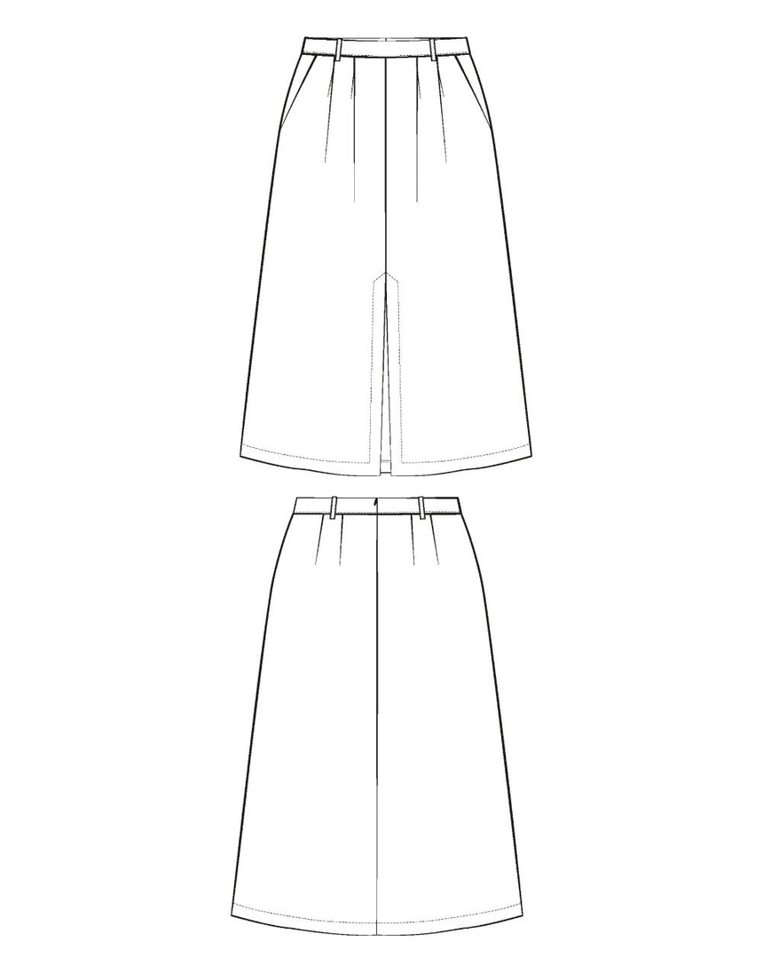 Silvana Skirt Paper Sewing Pattern, Maison Fauve