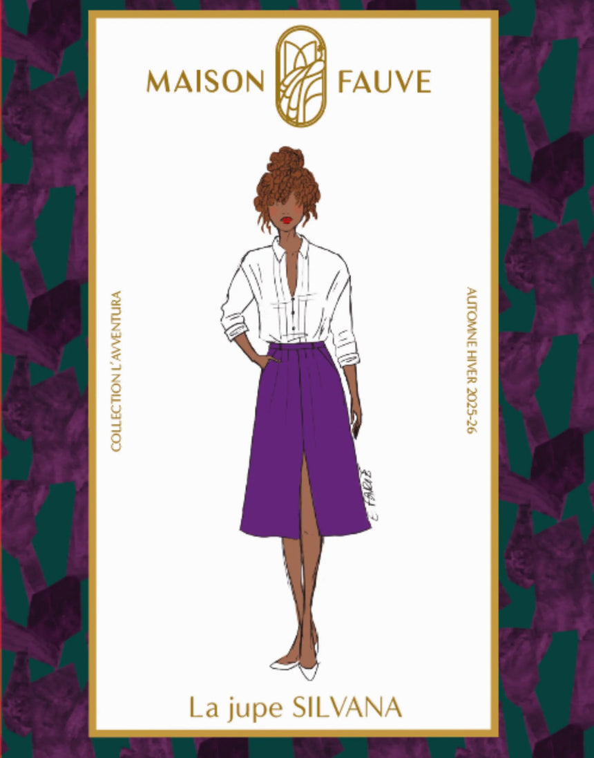 Silvana Skirt Paper Sewing Pattern, Maison Fauve
