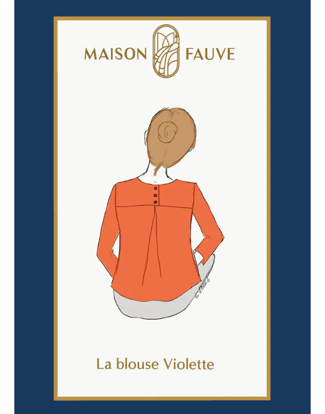 Violette Blouse Sewing Pattern, Maison Fauve