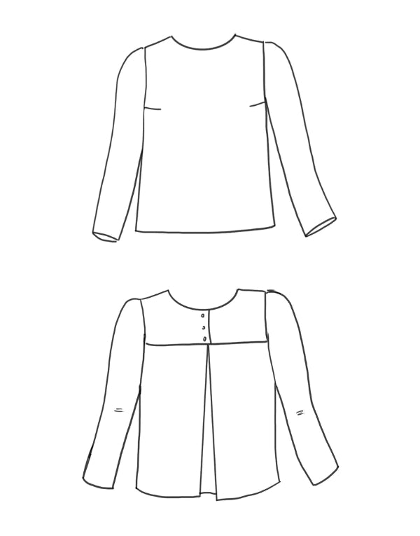 Violette Blouse Sewing Pattern, Maison Fauve