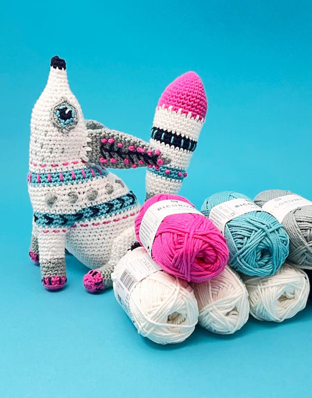 Artic Fox Alebrije Amigurumi Crochet Kit, Make Me Roar