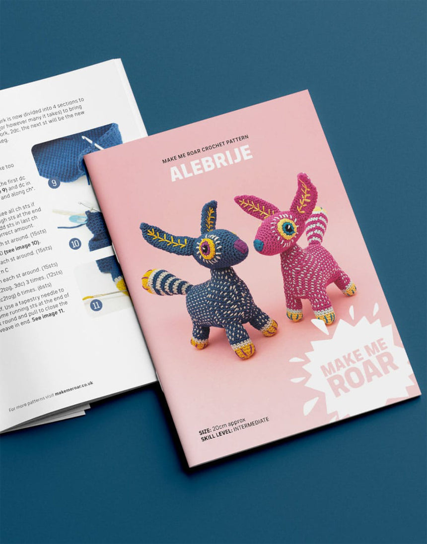 Alebrije Amigurumi Crochet Kit, Make Me Roar