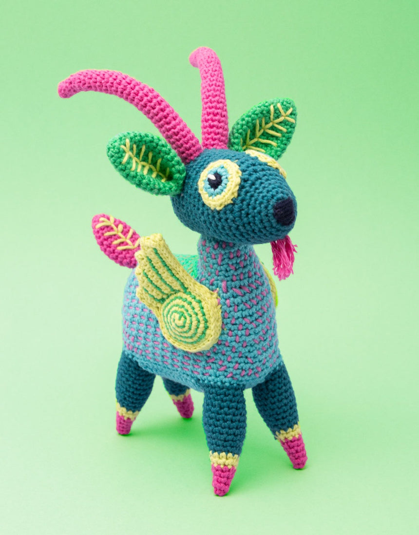 Goat Amigurumi Crochet Kit, Make Me Roar