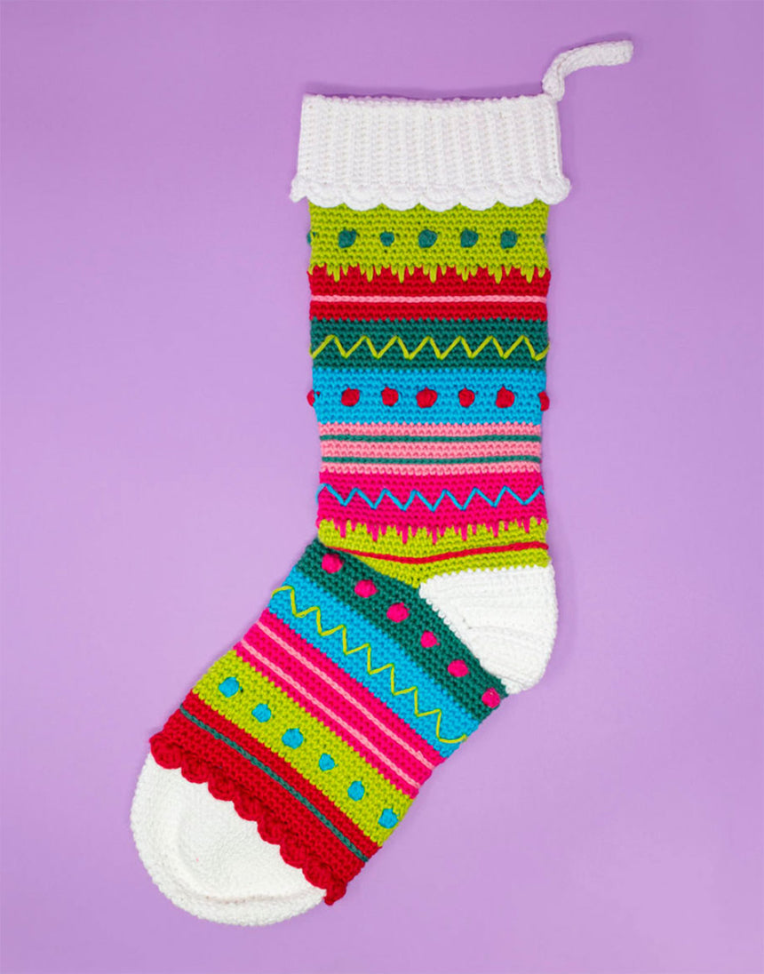 Christmas Stocking Crochet Kit, Make Me Roar