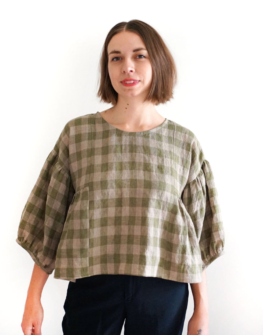 Collage Gather Top PDF Immediate Download Sewing Pattern, Matchy Matchy Sewing Club