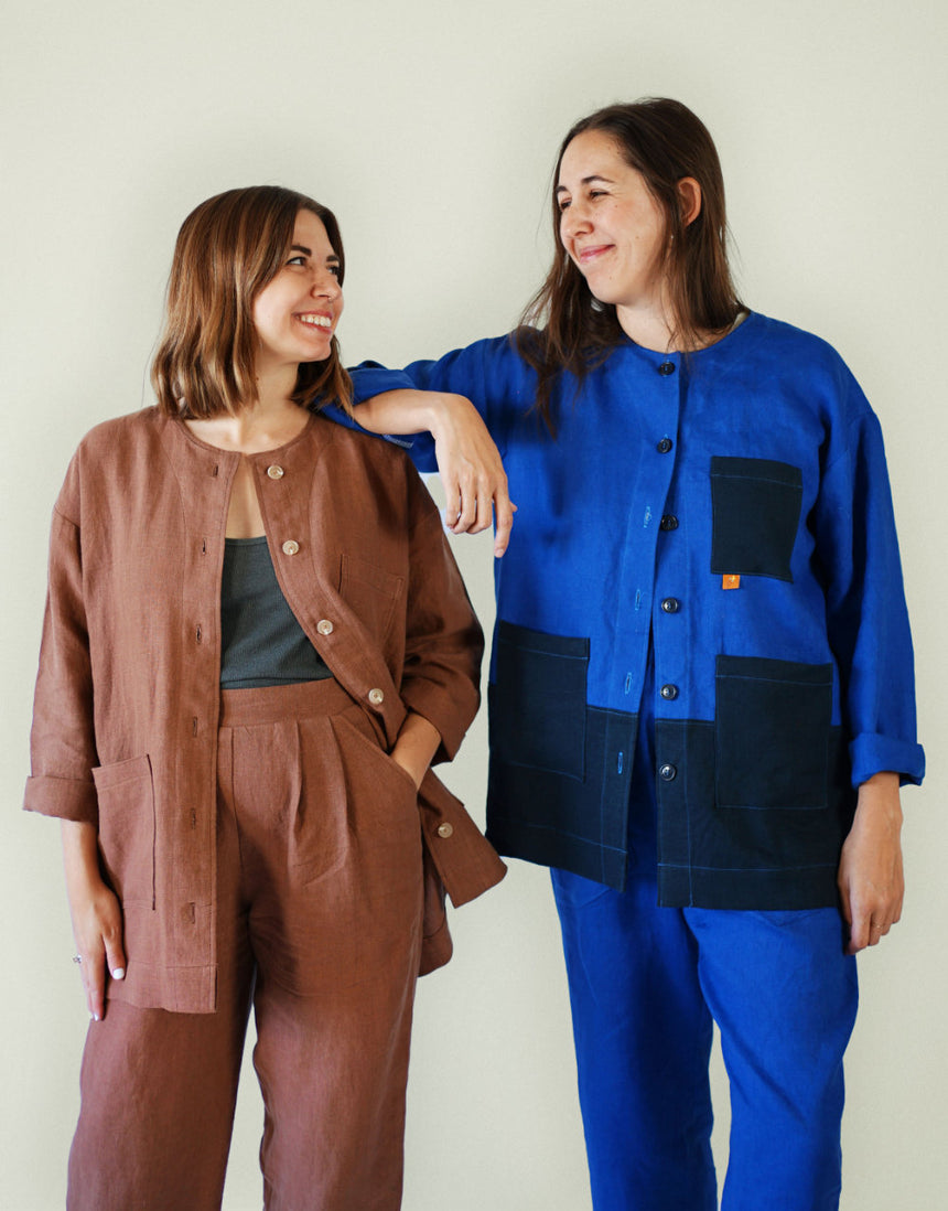 Makers Over Shirt PDF Immediate Download Sewing Pattern, Matchy Matchy Sewing Club