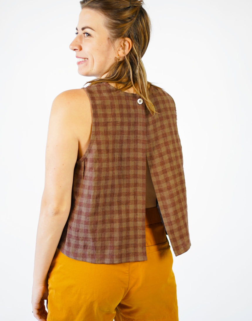 Open Back Smock Top PDF Immediate Download Sewing Pattern, Matchy Matchy Sewing Club