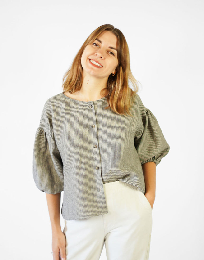 Perfect Puff Sleeve Top PDF Immediate Download Sewing Pattern, Matchy Matchy Sewing Club