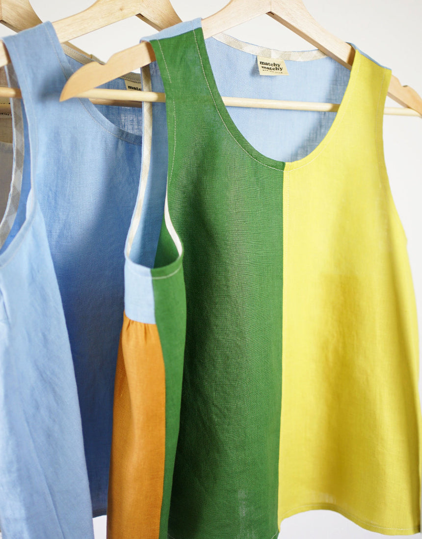 Peplum Split Tank PDF Immediate Download Sewing Pattern, Matchy Matchy Sewing Club