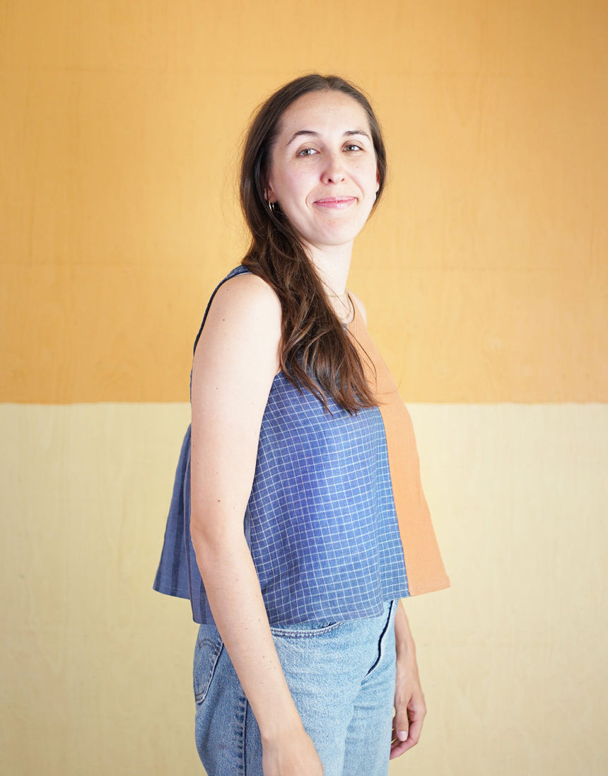 Peplum Split Tank PDF Immediate Download Sewing Pattern, Matchy Matchy Sewing Club