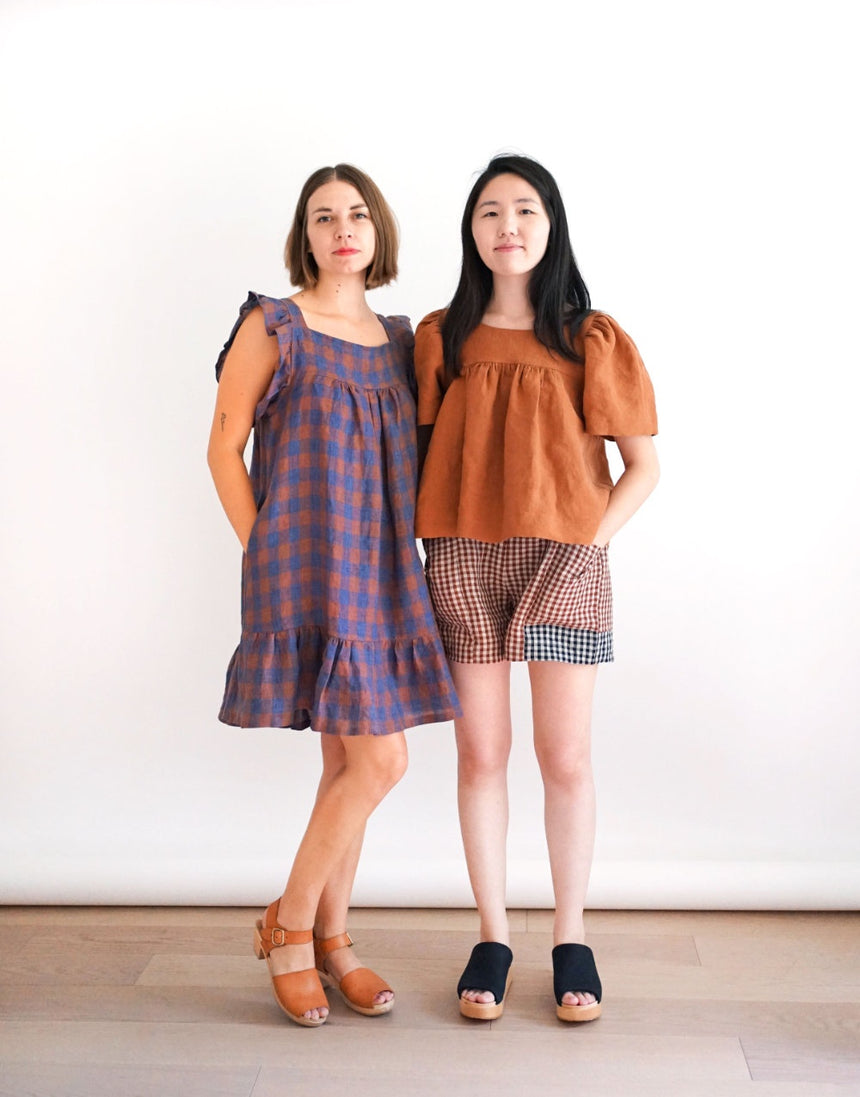 Champagne Field Dress PDF Immediate Download Sewing Pattern, Matchy Matchy Sewing Club