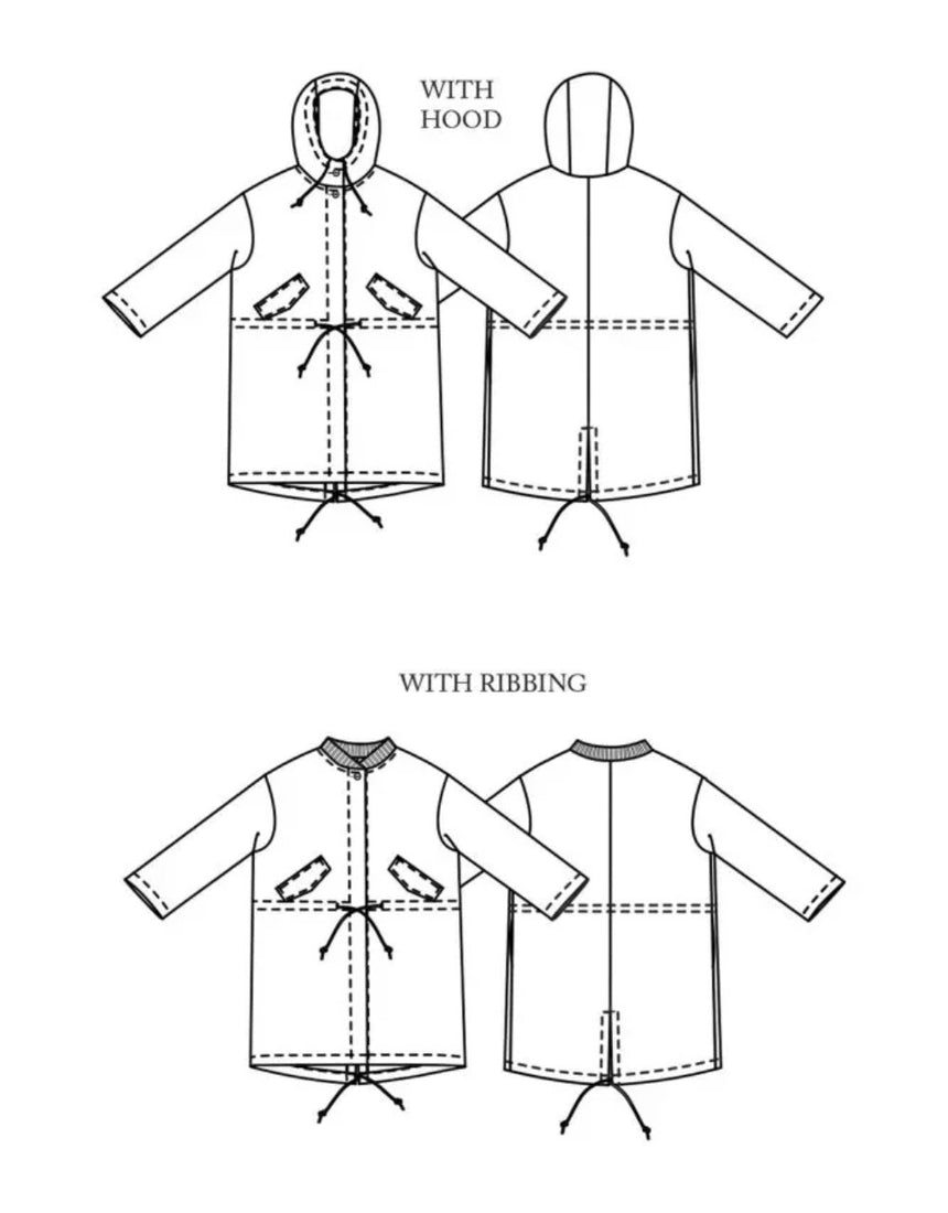 The TN34 Unisex Parka Coat, Merchant & Mills Patterns Sewing Pattern