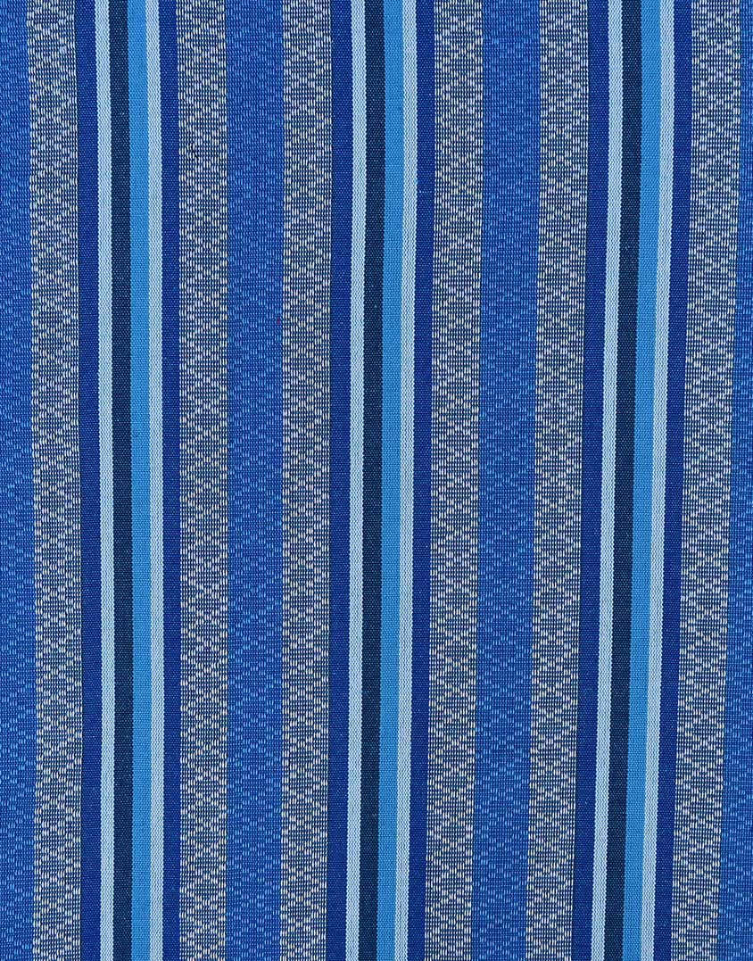 Aqua Blue Mexican Stripe Fabric