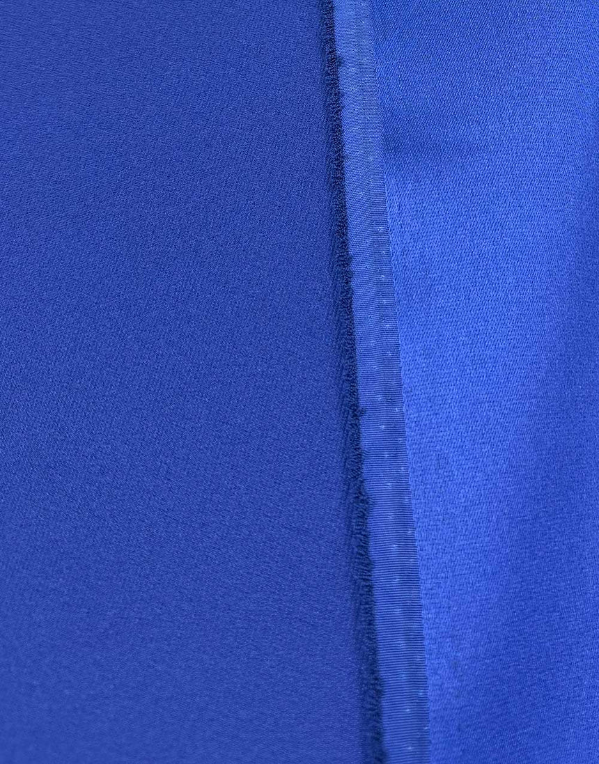 Italian Micro Silk Satin Fabric,  Royal Blue