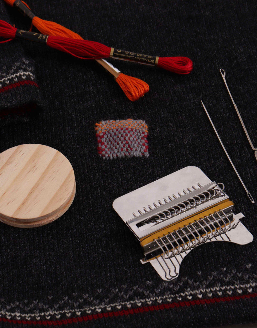 Mini Mending Weaving Loom