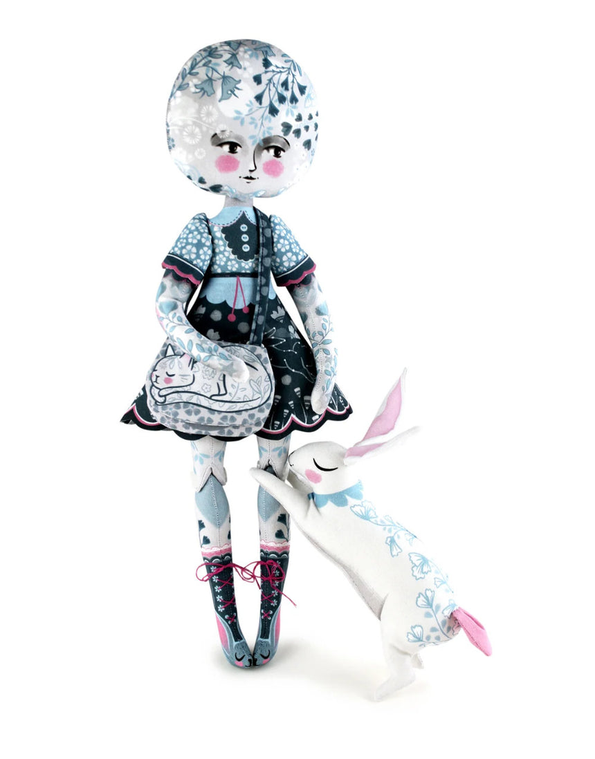Moon Girl and Ruby Rabbit with Mini Story Book Sewing Kit, Miss Ella