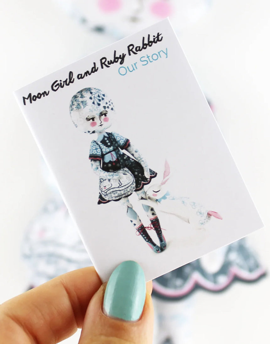 Moon Girl and Ruby Rabbit with Mini Story Book Sewing Kit, Miss Ella
