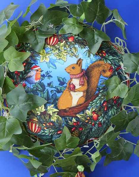 Christmas Velvet Wreath & Decorations Sewing Kit, Odile Bailloeul