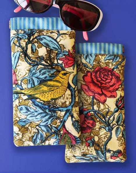 Bewilder Wood Velvet Glasses Case Sewing Kit, Odile Bailloeul