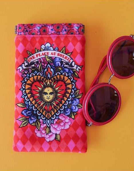 Tattoo Velvet Glasses Case Sewing Kit, Odile Bailloeul