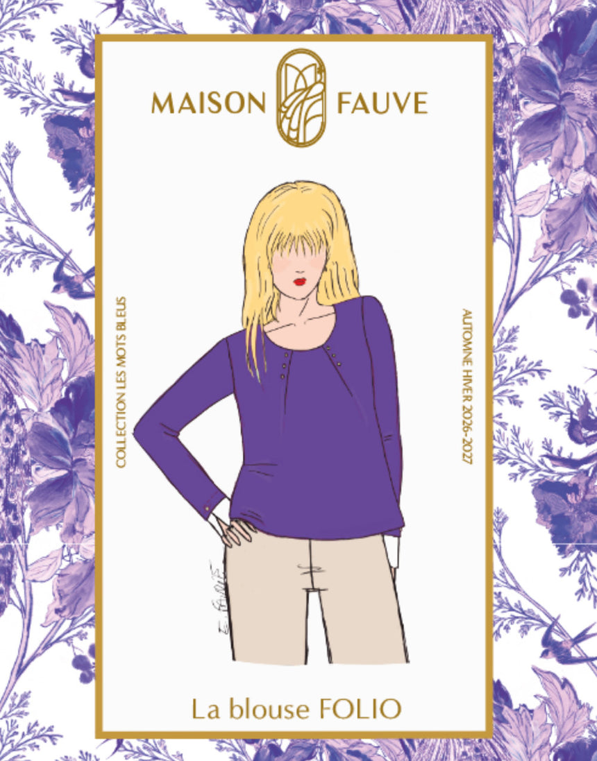La Blouse Folio Paper Sewing Pattern, Maison Fauve