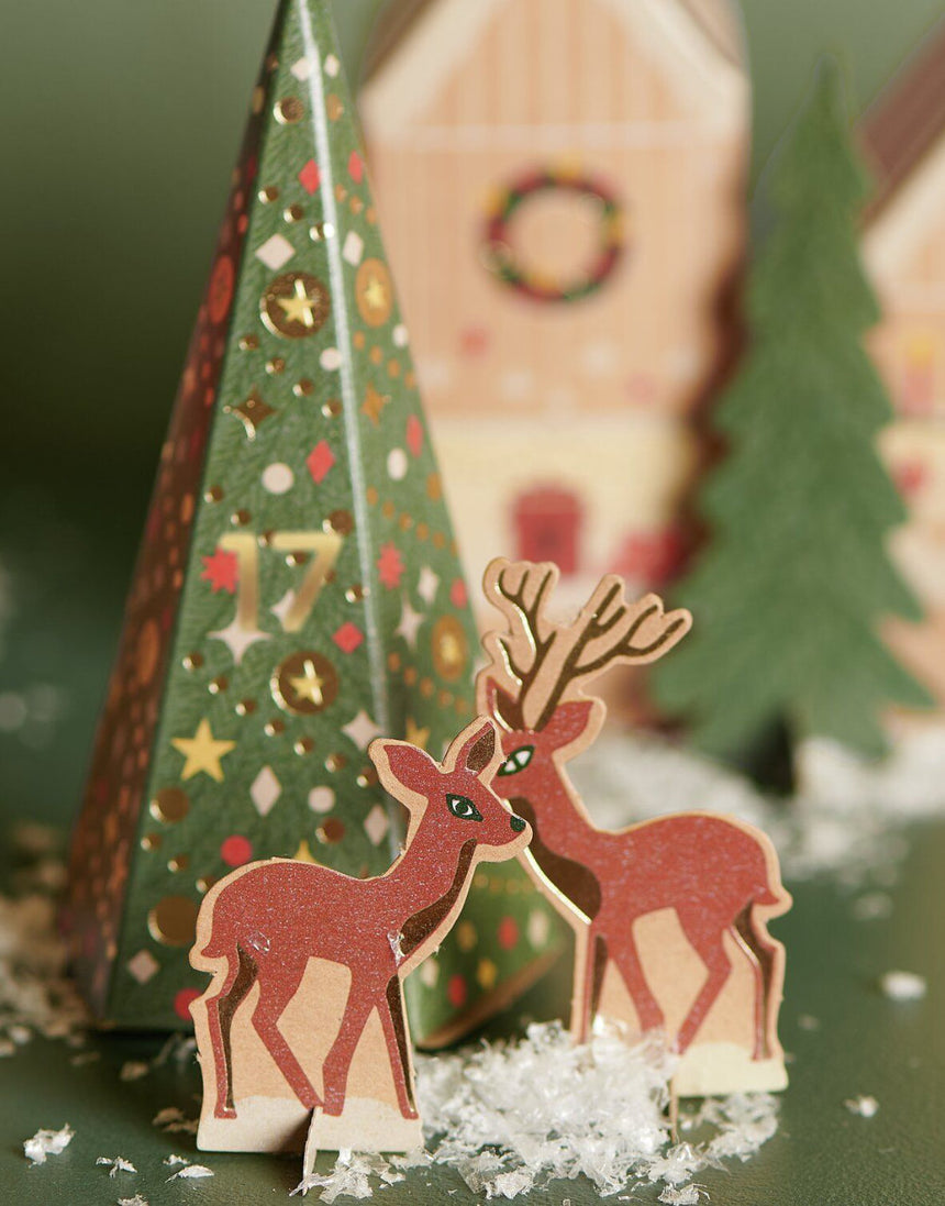 Nordic Advent Calendar Craft Kit, 24 Houses & Trees