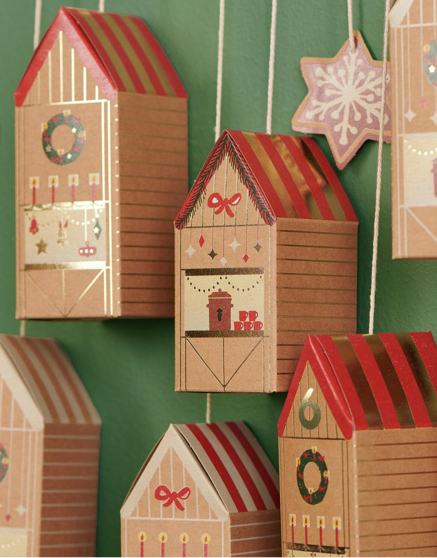 Nordic Advent Calendar Craft Kit, 24 Houses & Trees