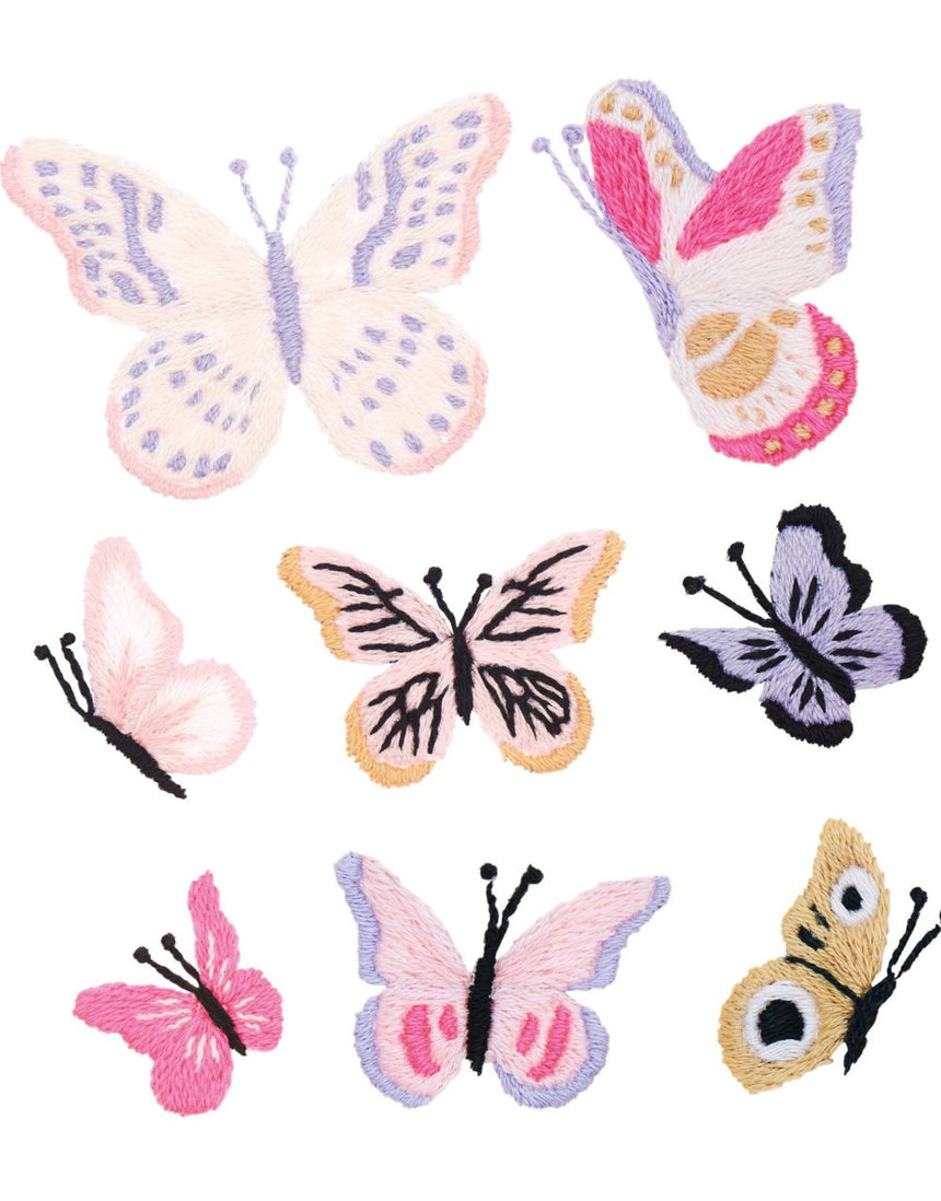 Butterflies Stick and Stitch Embroidery Kit, Rico Design