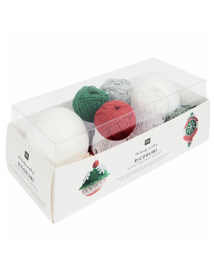 Christmas Tree Baubles (Set of 2) Ricorumi Crochet Kit