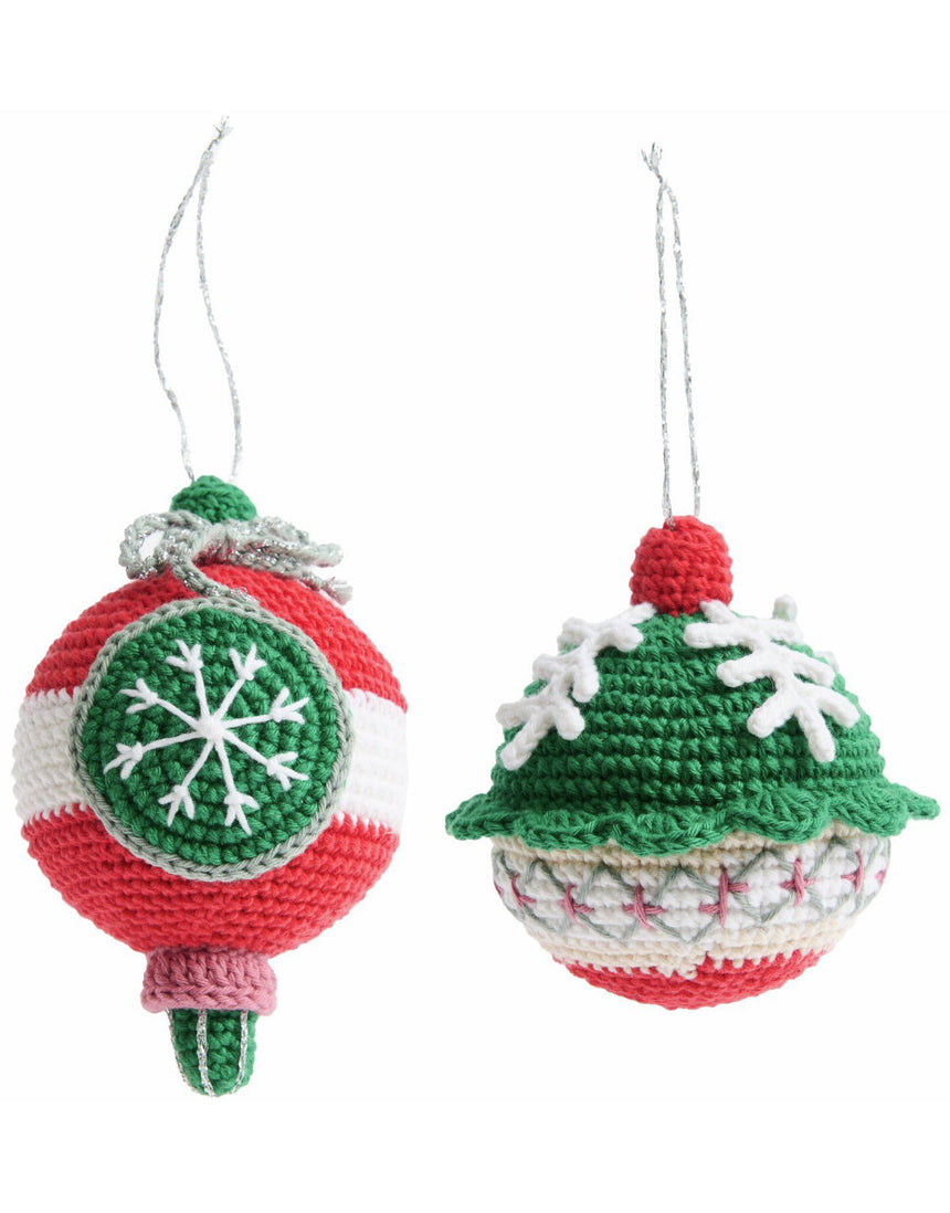 Christmas Tree Baubles (Set of 2) Ricorumi Crochet Kit