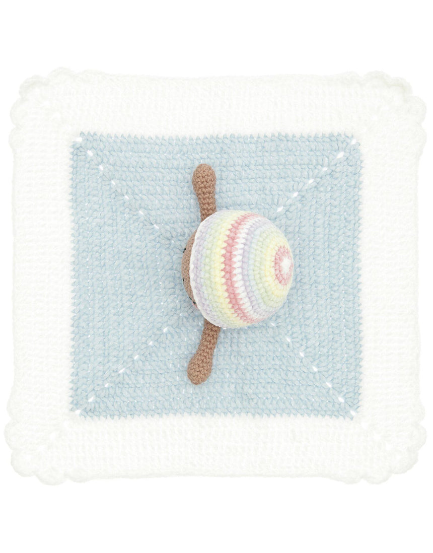 Pastel Rainbow Baby Blankie Ricorumi Crochet Kit