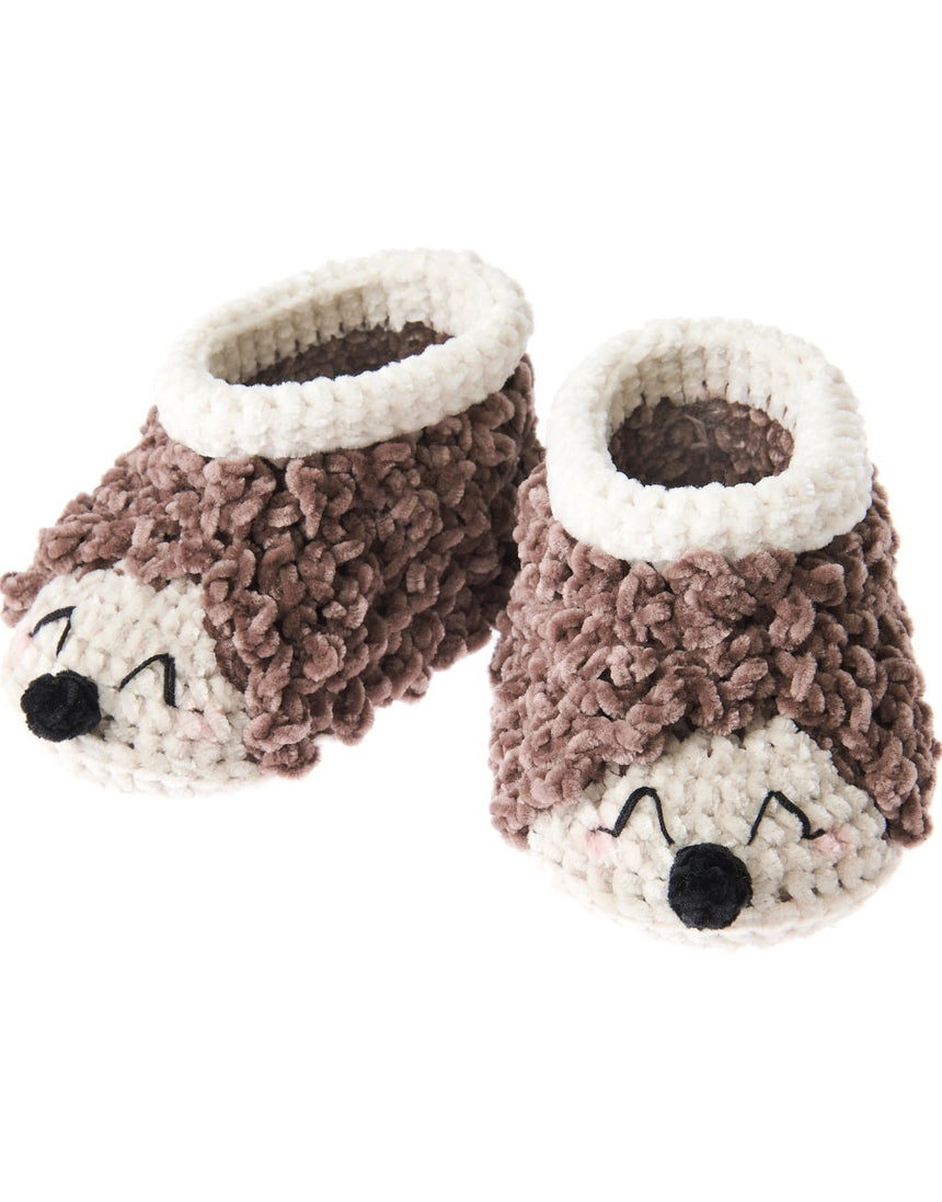 Hedgehog Baby Booties Ricorumi Crochet Kit