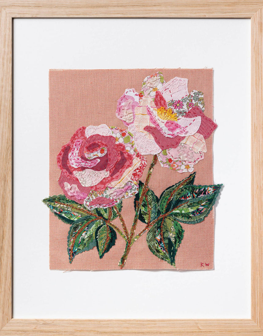 Rose Slow Stitching Kit, Wattle & Loop