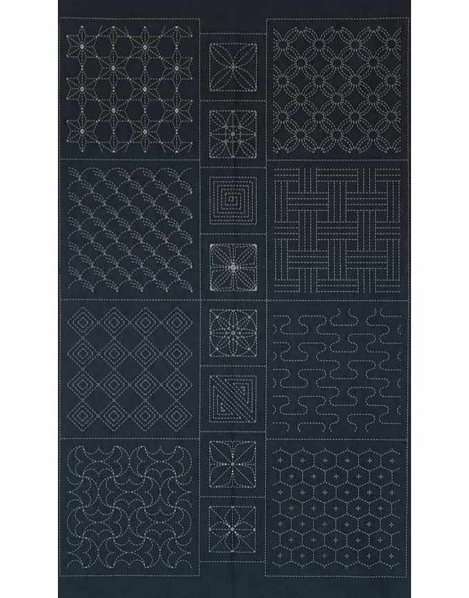 Large Traditional Sashiko Panel, Susan Briscoe C2020