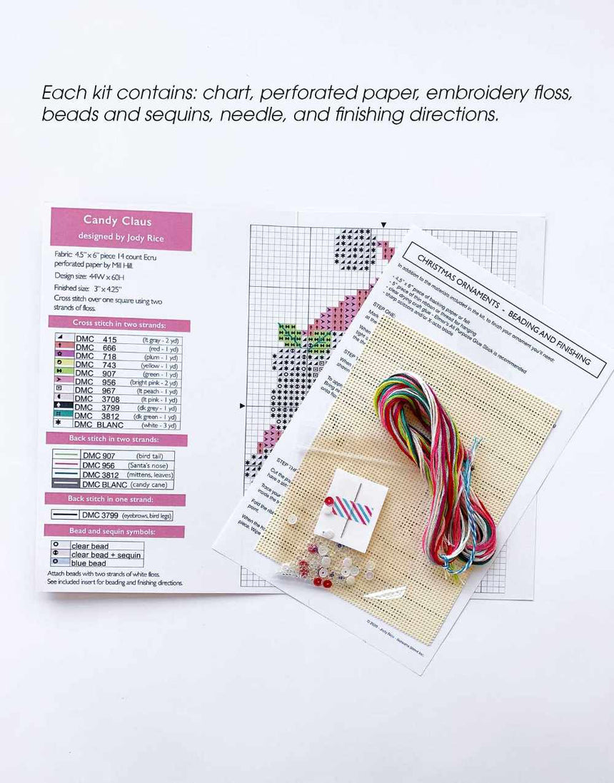 Holiday Horse Ornament Counted Cross Stitch Kit, Satsuma Street