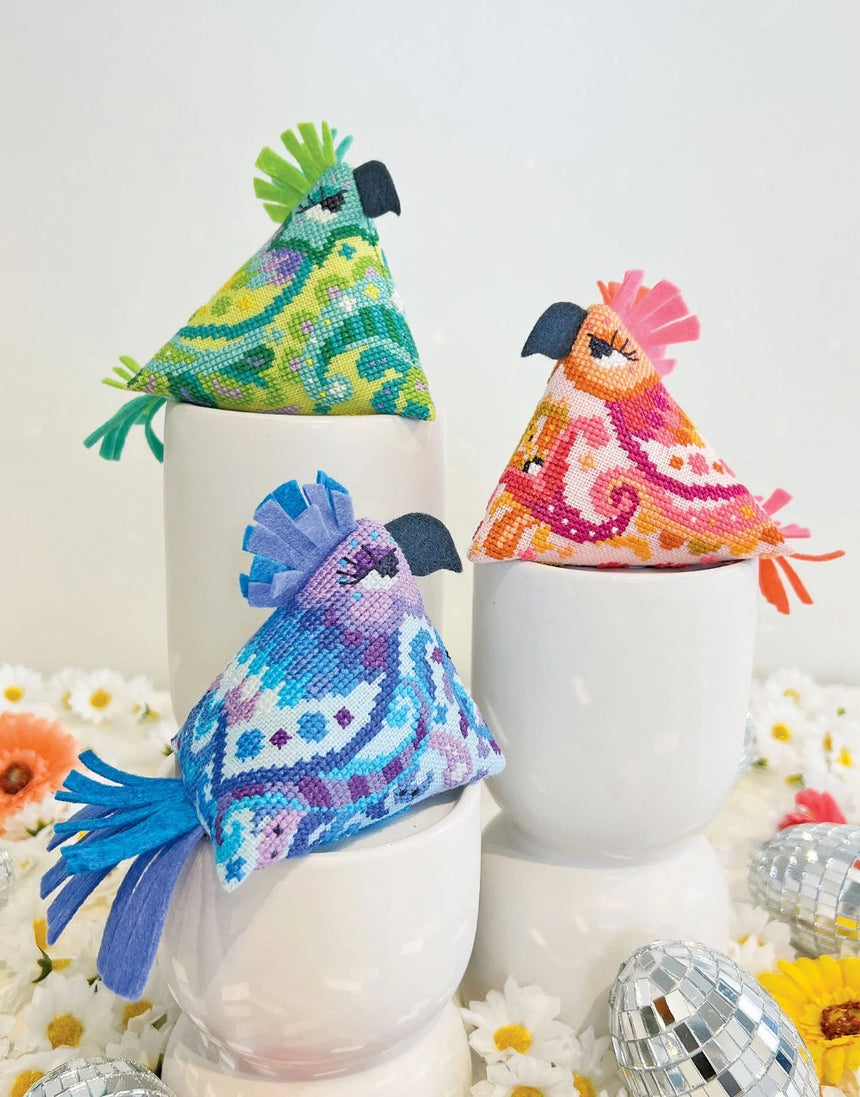 Groovy Chicks Cross Stitch Sampler Pattern, Satsuma Street