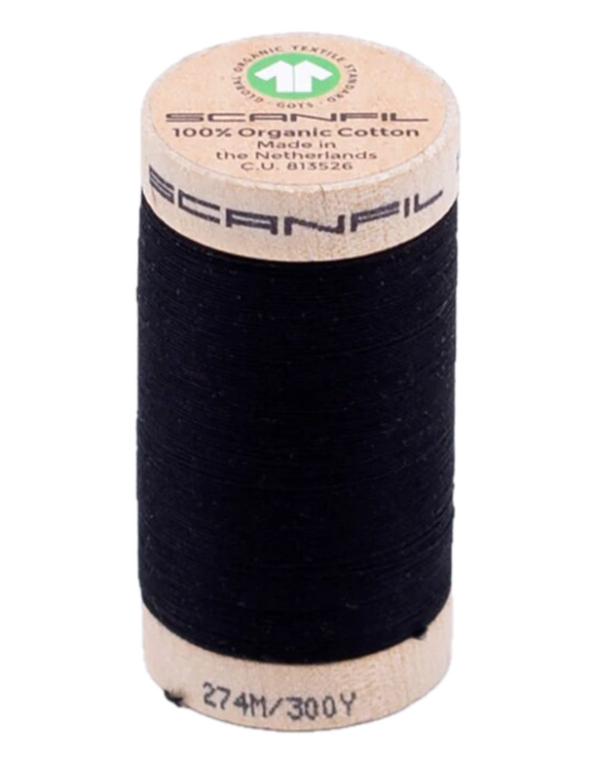 scanfil organic thread in black