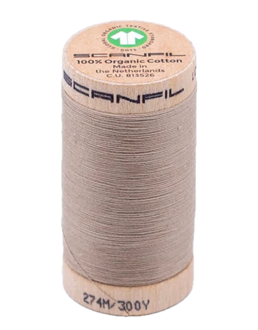 scanfil organic thread in light brown