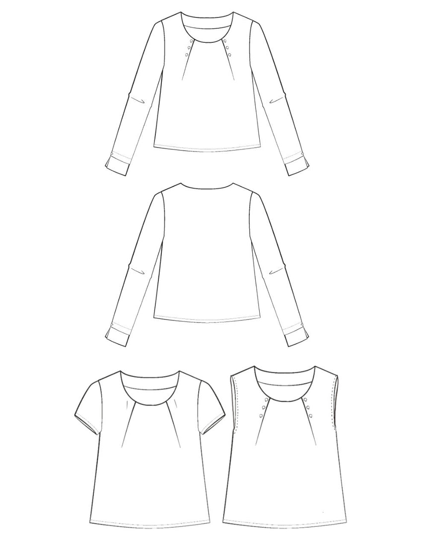 La Blouse Folio Paper Sewing Pattern, Maison Fauve