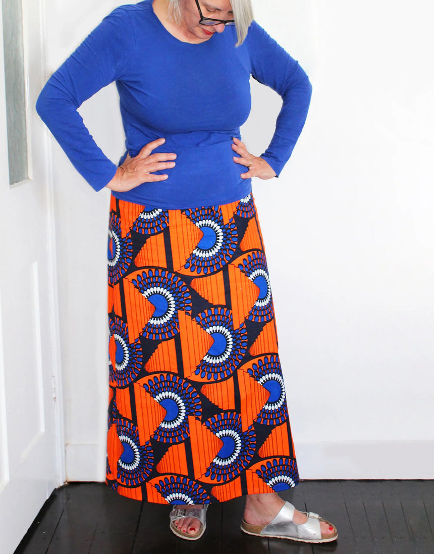 Dotty Long Skirt Sewing Pattern, Sewgirl