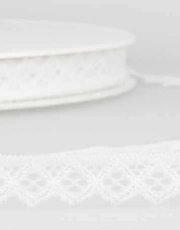 15mm Elastic Lace, White or Black