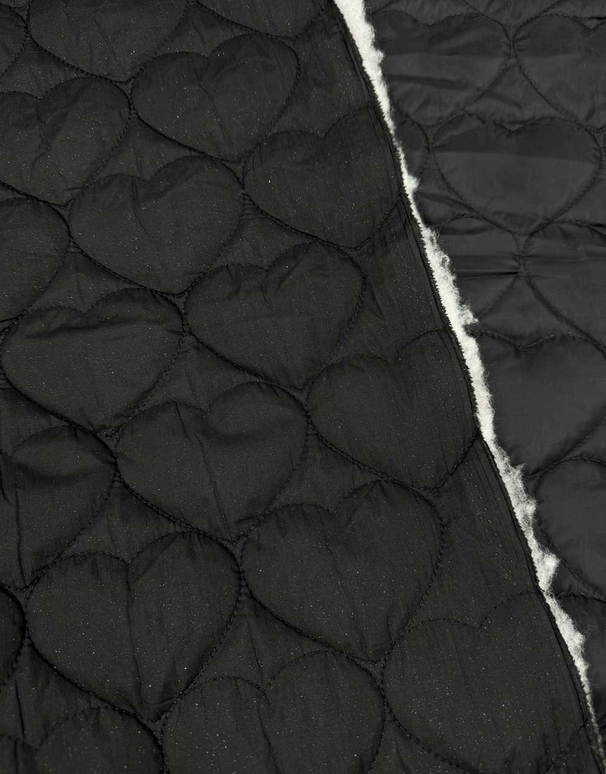 Stardust Hearts Quilted Stepped Coating Fabric