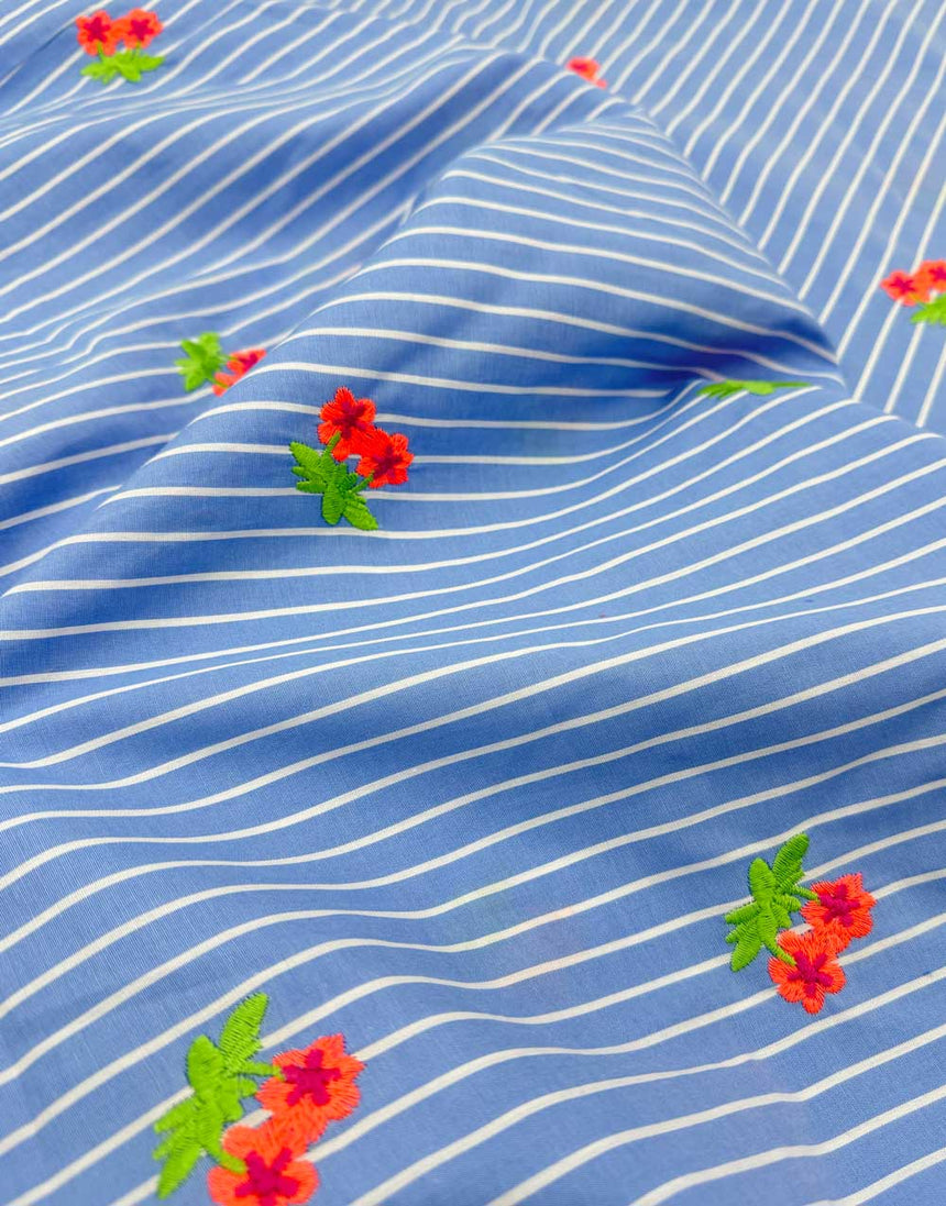 Neon Bloom Stripe Cuff Top – Complete Dressmaking Kit