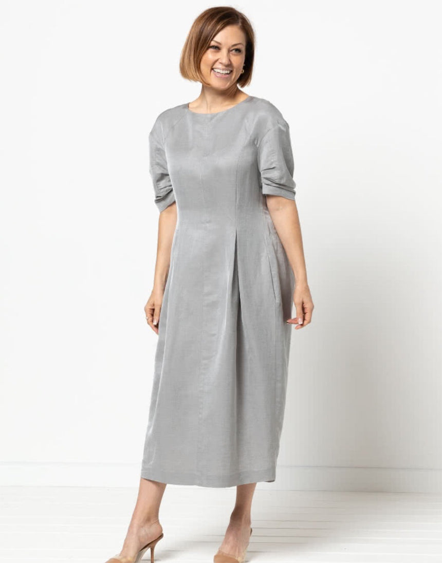 Gertrude Designer Dress Sewing Pattern, Style Arc