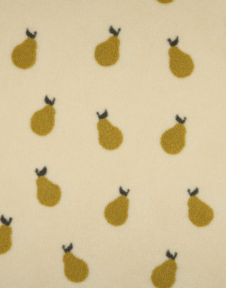 Olive Pear Teddy Fleece Fabric