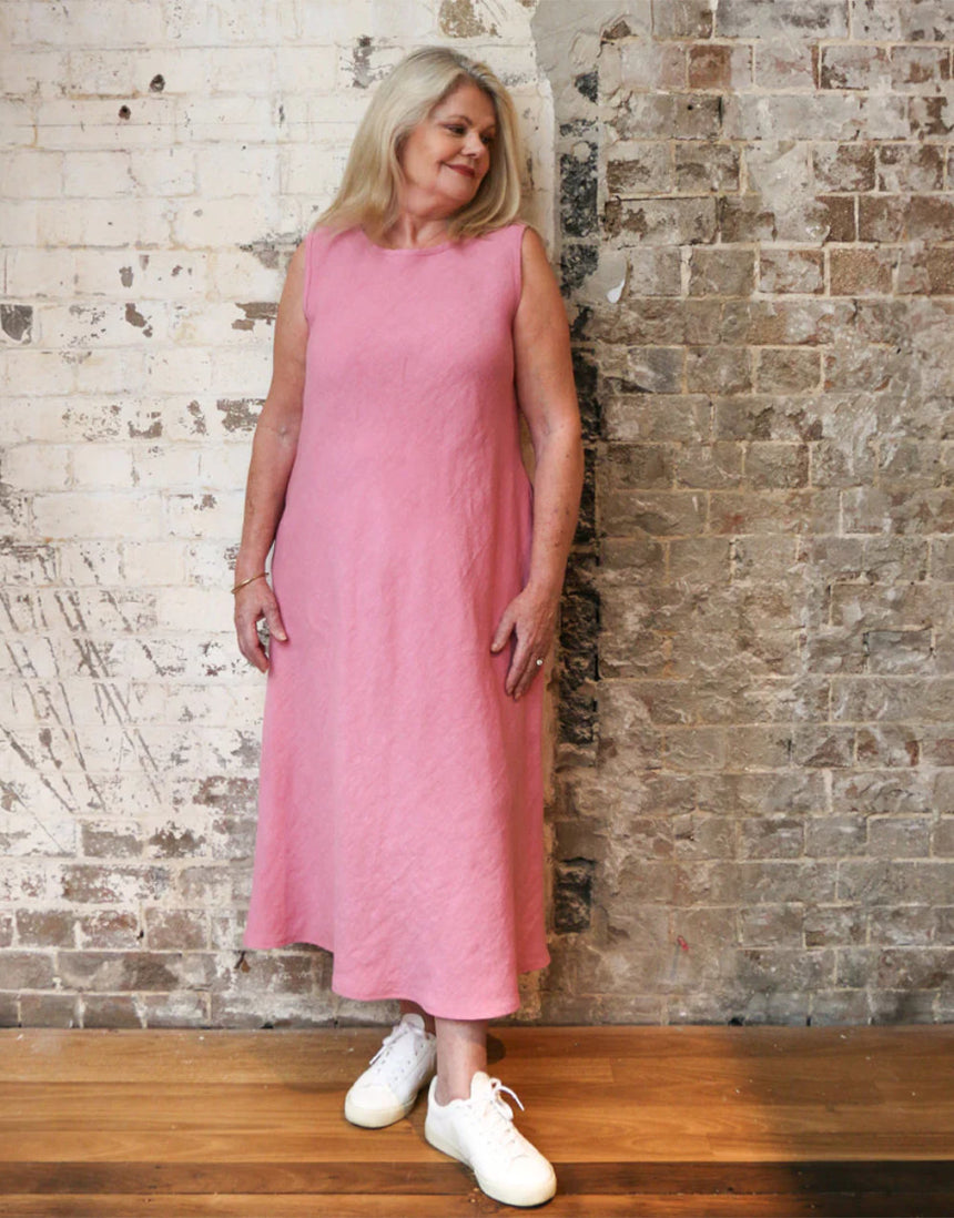 Linen Alessi Bias Dress Complete Dressmaking Kit, Tessuti