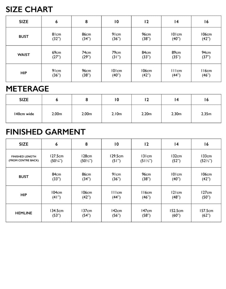 Linen Alessi Bias Dress Complete Dressmaking Kit, Tessuti