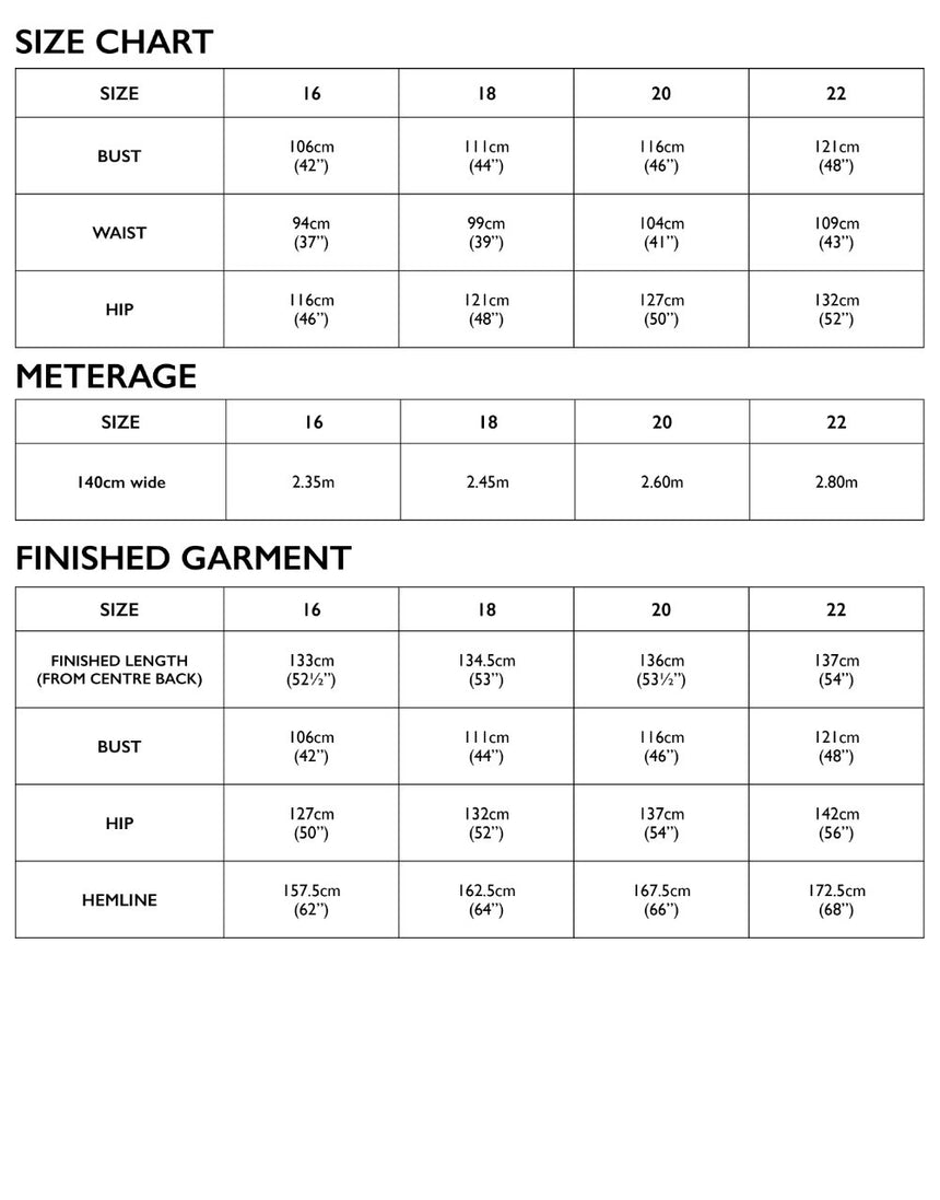 Linen Alessi Bias Dress Complete Dressmaking Kit, Tessuti