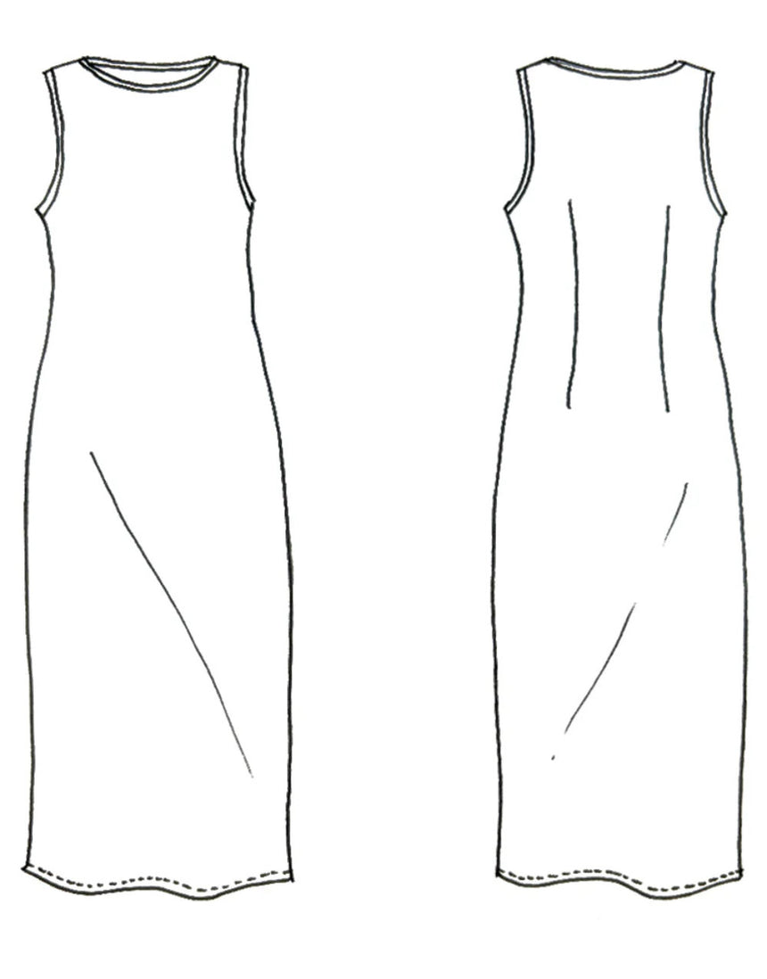 Linen Alessi Bias Dress Complete Dressmaking Kit, Tessuti