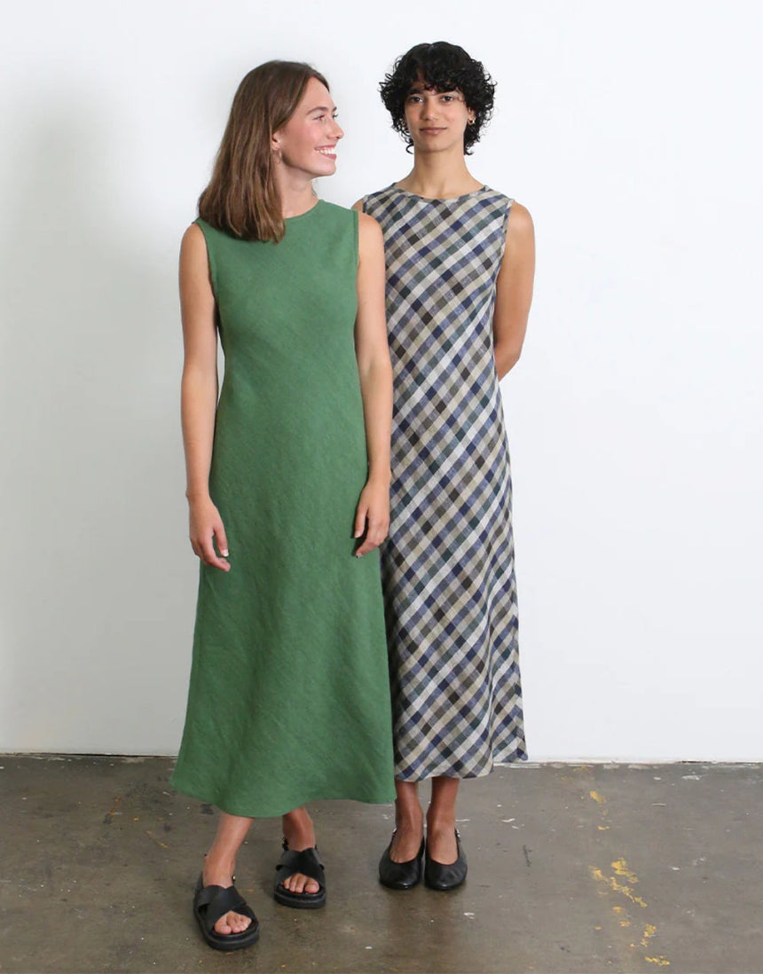 Linen Alessi Bias Dress Complete Dressmaking Kit, Tessuti